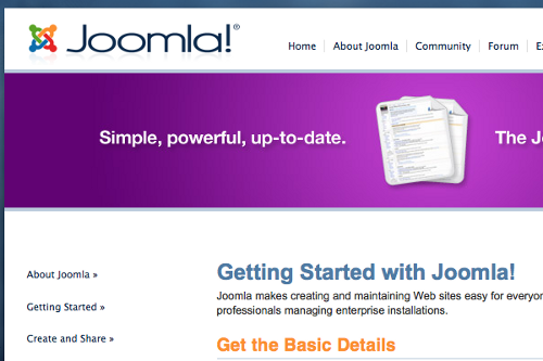 Getting Started with Joomla