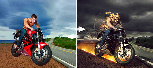 Ghost Rider Photoshop